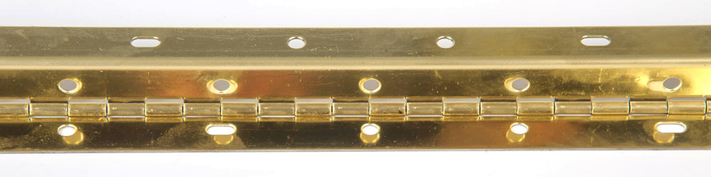 RPC bright brass continuous hinge